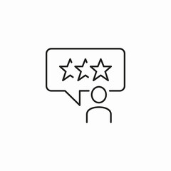 user giving three stars icon sign vector