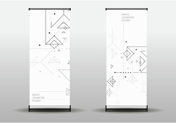 Abstract technology vector background. Connect shapes