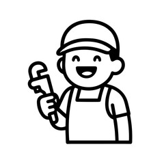 character emotion plumber joy vector on white background
Vector icon character with emotion