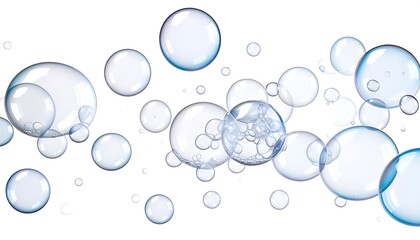 A cluster of translucent bubbles
