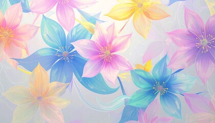 Pastel floral background