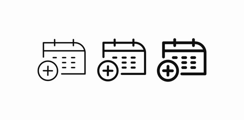 add event icon icon sign vector