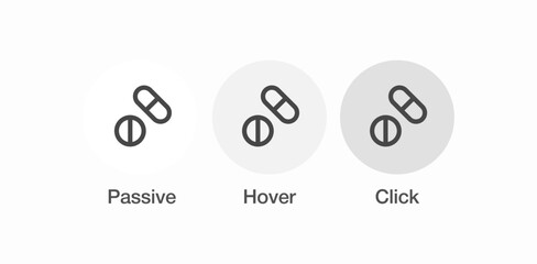 pill capsule medication icon sign vector