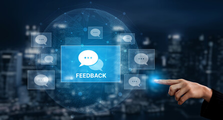 Customer or business team feedback system highlighting comments, opinions, evaluations, reviews, and suggestions from users to improve services, communication, and product quality idea insight Vouch