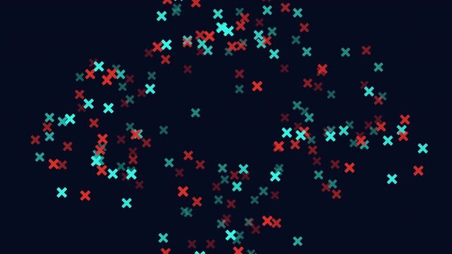 Circular pattern of dots against a black background. Purpose is ambiguous