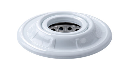 White pool light base, underwater, fixture, isolated, background, installation, lighting, swimming pool,  hardware, equipment