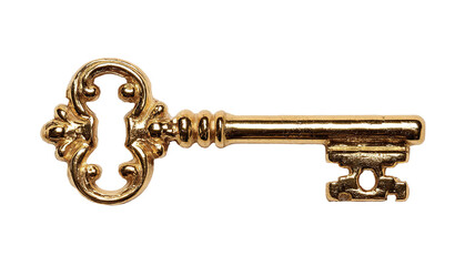 Ornate golden key