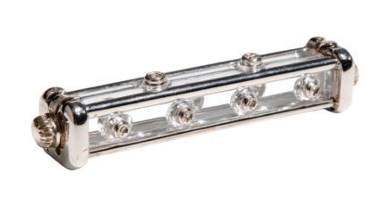 Rectangular light bar with clear lensing and metallic housing