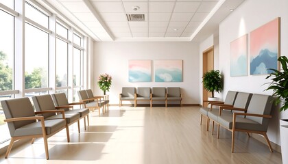 Bright, modern waiting room