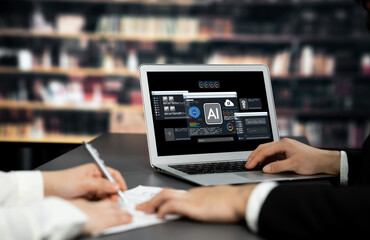 Generative AI virtual assistant tools for prompt engineer and user for ease of engage artificial intelligence AI technology help people to work with generative AI functions by prompting the AI brisk
