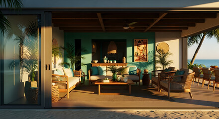 Relaxed Beachfront Living: A Tranquil Oasis of Coastal Relaxation and Serenity