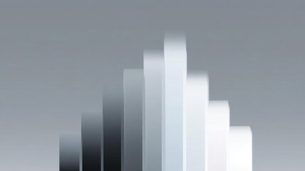 Digital art piece that appears to be a bar graph or a bar chart. it is composed of multiple vertical lines that are arranged in a vertical manner, creating a sense of depth and dimension.