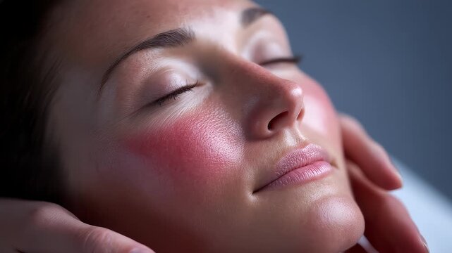 Facial care relaxes the body and mind and enjoys beauty care