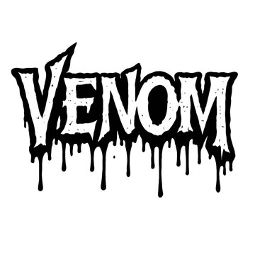 Venom Logo Image - Iconic Heavy Metal Band Wordmark with Dripping Black Ink Style - Classic Thrash Speed Black Metal Music Group Emblem - Perfect for Fans, Merch, and Artwork Inspired by the Legendary