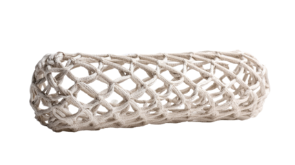 3D-printed lattice structure, close-up, white, studio shot, medical application