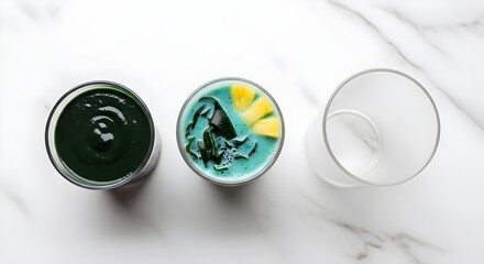 Preparing a Layered Smoothie with Ocean Superfoods
