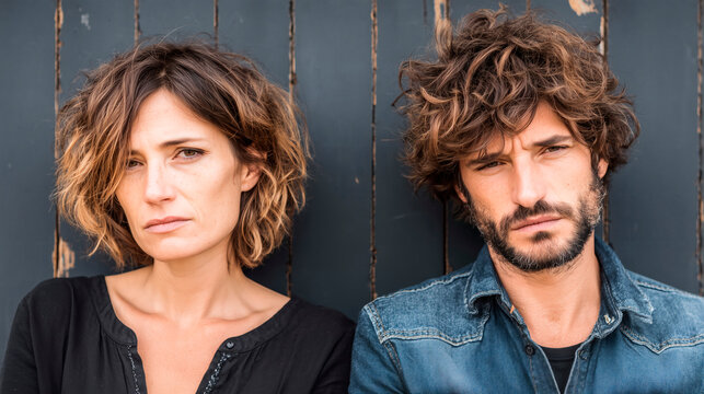 Pareja enfadada