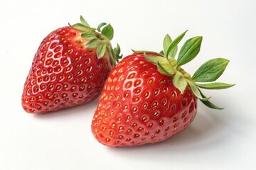 Fresh Strawberries on a White Surface Ready for Use in Recipes