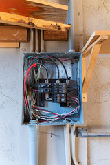 old electrical panel