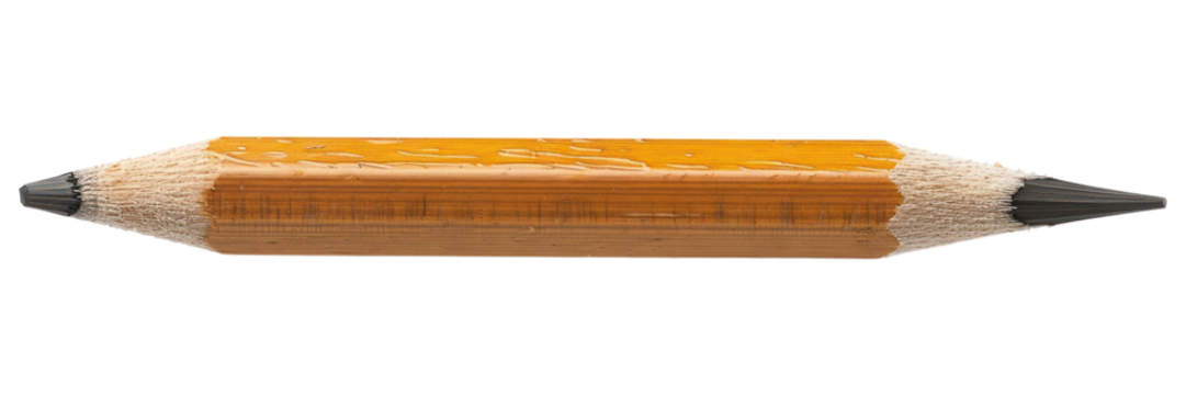 PNG Double-ended wooden pencil tool
