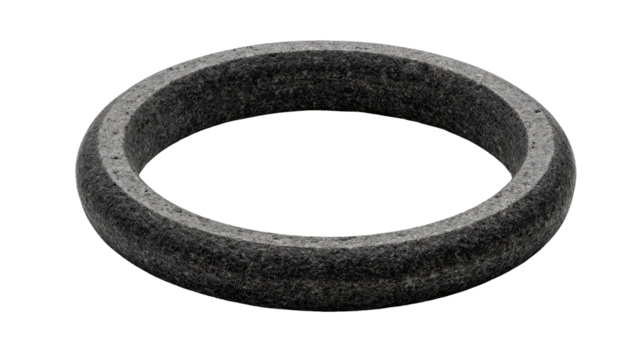 Dark gray, textured ring, simple, circular, band