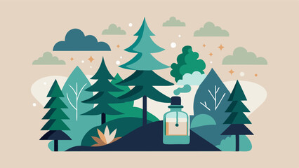 A symphony of natures scents with the pine trees fragrance taking center stage.