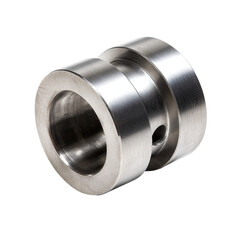 Precision machined metal part, industrial background, engineering design, manufacturing catalog