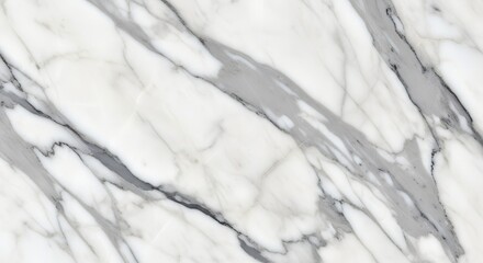 Obraz premium Elegant White Marble Texture with Grey Veins for Luxurious Backgrounds and Designs stone texture for floor tiles and interior design background