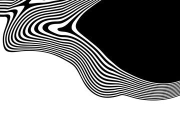 Energetic composition with dynamic black and white stripes. Eps 10