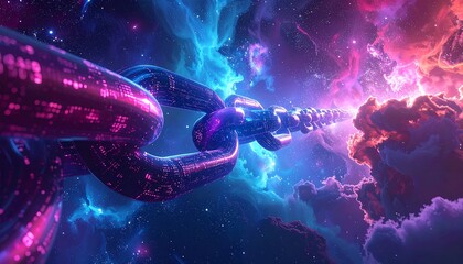 Obraz premium Cosmic chain link (1)