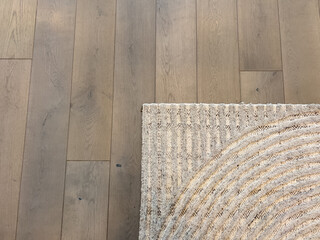 Rug Edge on Modern Wooden Floor