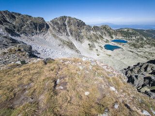 Landscape of Rila mountain around Musala peak, Bulgaria