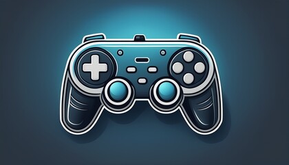minimalist game controller icon sleek design clear outline perfect for digital interfaces seamless integration enhances user experience