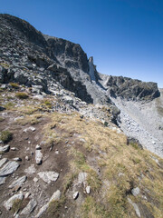 Landscape of Rila mountain around Musala peak, Bulgaria