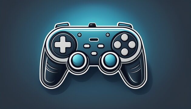 minimalist game controller icon sleek design clear outline perfect for digital interfaces seamless integration enhances user experience - Powered by Adobe