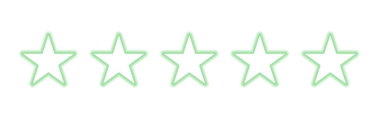 Five star rating excellent customer experience concept