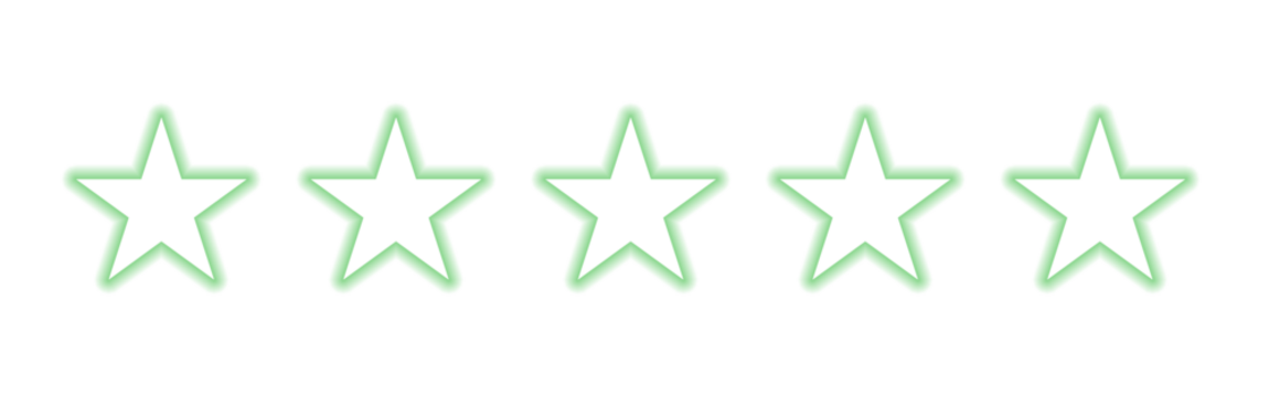 Five star rating excellent customer experience concept