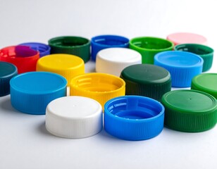 Colorful plastic bottle caps (1)