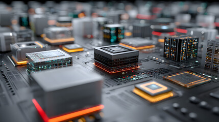 Data Computing Digital Information Data Center Technlogy. Computer InformationStorage. Cybersecurity 3d llustration