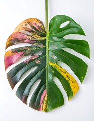Colorful Monstera Leaf