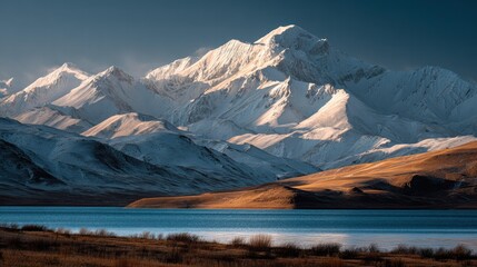 Premium Water Packaging Ice Snow Tourism Top Outdoor Equipment Financial Brand Image