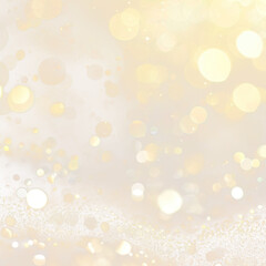 Abstract bokeh background with glitter and light effects chandelier lamp.