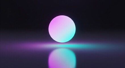 Glowing Sphere – Futuristic Minimalist Abstract