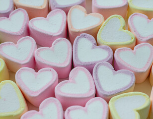 Obraz premium Heart shaped candies