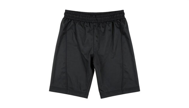Contemporary black athletic shorts featuring minimalist design for active wear