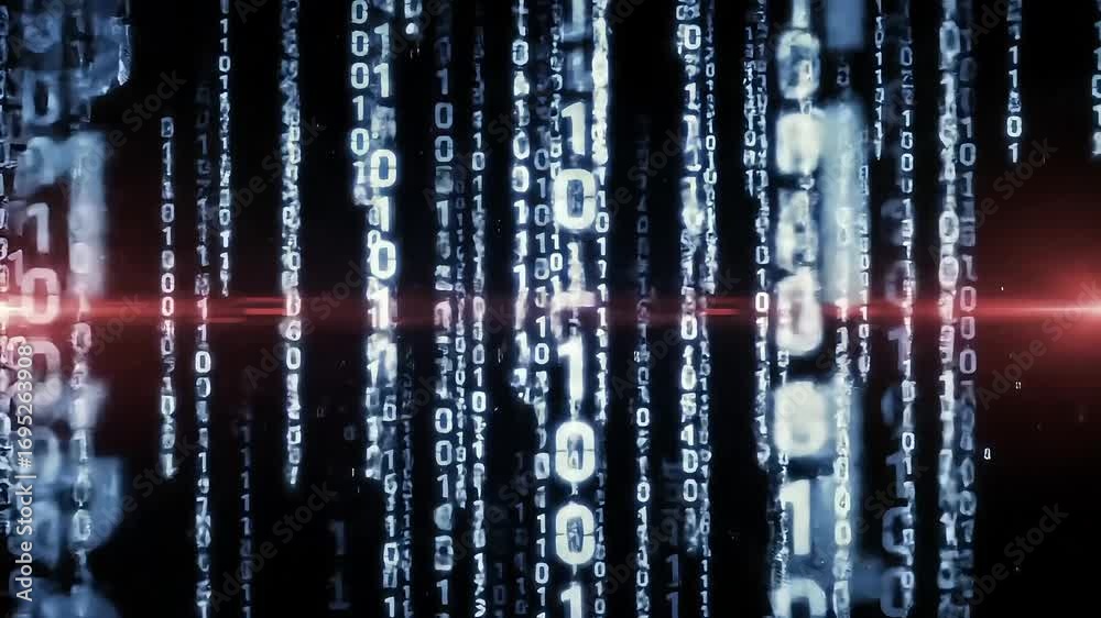 Wall mural minimal programming code loop background in 4k
