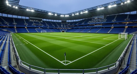 Empty vintage cinema theatre interior with red velvet seats stage and spotlights waiting for audience