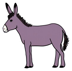 Fototapeta premium PNG Donkey cartoon animal mammal.