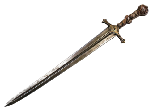 PNG A sharp sword weaponry dagger blade.