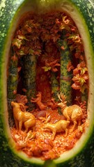 hot chili pepper in a pot